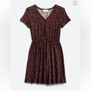 Large, floral, French Grey, Shirley Knit Dress